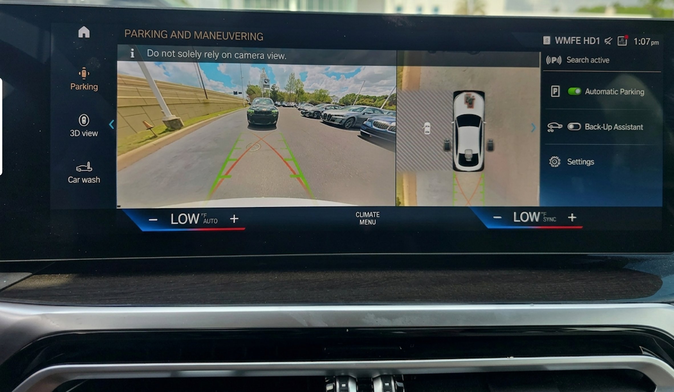 Pantalla de estacionamiento